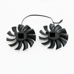 QKFTCSDW 2 pi&egrave;ces PLA09215B12H 85MM 4PIN DC 12V 0.55a Compatible avec GTX760 780 780TI 970 ACX Ventilateur de Refroidissement de Carte vid&eacute;o (DWSYHJJ, neuf)