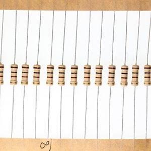 HUABAN 100 Pièces 0.5 Watts 1/2W 100R 100 Ohm 5% Résistance à couche de carbone (ERIC ELECTRONICS TECHNOLOGY LIMITED, neuf)