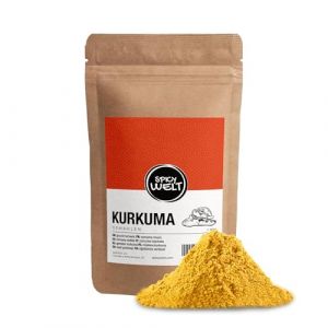 Spicy Welt Curcuma Moulu (1kg) – Poudre de Curcuma (Turmeric) | Pour Curry, Riz, Lait d'Or & Cuisine Indienne | Saveur Chaude & Colorant Naturel | 100% Naturel, Sans Additifs (Spicy Welt, neuf)