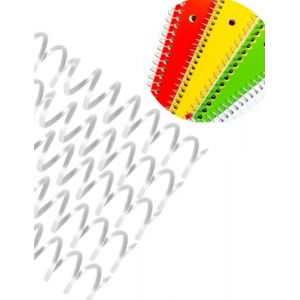 ZLXHDL Reliure Spirale Plastique 20pcs, Spirales de Reliure &agrave; 30 Trous Peuvent Relier de 75 &agrave; 150 Feuilles de Papier A4/A5, Fourniture Reliure Peigne Plastique (13mm*30-Transparent) (DerJingX, neuf)