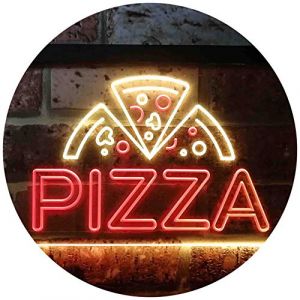 Pizza Shop Open Dual Color LED Enseigne Lumineuse Neon Sign Rouge et jaune 600 x 400mm st6s64-i3564-ry (ADV PRO, neuf)