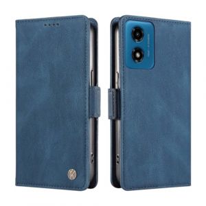 ILING Coque pour Motorola Moto E14/Moto G24/Moto G24 Power/Moto G04/Moto G04S, Premium PU &Eacute;tui Portefeuille en Cuir, avec RFID Blocage/Fentes pour Cartes, Tr&egrave;s Mince Antichoc Flip Case Housse, Bleu (Wanten, neuf)