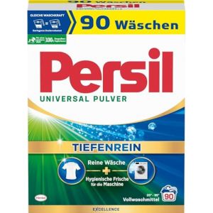 Persil Lessive universelle en poudre (90 lavages), lessive complète pour le linge pur et une fraîcheur hygiénique pour la machine, efficace de 20 °C à 95 °C (GELiTec, neuf)