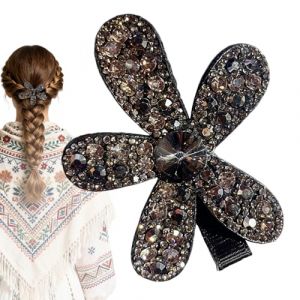 Djowyh Barrettes En Strass Pour Femmes | Barrettes Florales En Strass 3D | &Eacute;pingle &Agrave; Cheveux Florale Brillante - Pour Les Filles, Usage Quotidien, F&ecirc;tes, Occasions Formelles, Mariage, Rassemblement, (qryoamy, neuf)