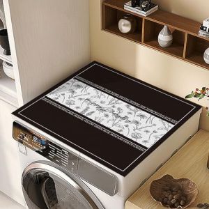 RobustWeg Tapis Lave Linge,Dessus Machine &agrave; Laver,la Surface Lisser et imperm&eacute;able du Tapis Le Rend Facile &agrave; Nettoyer,prot&egrave;ge Votre Machine &agrave; Laver et Votre s&egrave;che-Linge des Rayures et de la poussi&egrave;re (RobustWeg, neuf)