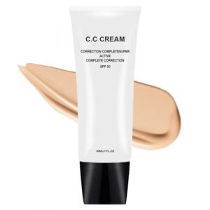 Crème CC pour femmes d'âge mûr, crème hydratante correctrice de teint, pour peaux matures, base de maquillage, crème CC légère contrôlant le sébum, correcteur pour femmes d'âge mûr (Ivoire) (Sui Duo Technology Co., neuf)