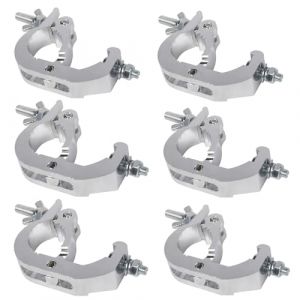Truss Clamp,Truss Clamp Pince de Lumi&egrave;re de Sc&egrave;ne,Truss Clamp Crochet de Fixation, 6pcs 40 &agrave; 52 mm Clamp en Aluminium de Suspension- Charge maximale de 150-200 kg pour &eacute;clairage de sc&egrave;ne (sihuiouzhou, neuf)