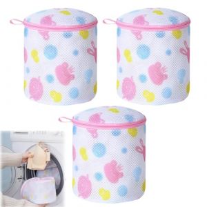 3pcs Filet Linge Machine à Laver sous Vetement, Sacs à Linge pour Soutien-gorge, Filet Machine a Laver sous Vetement, Sacs de Lavage pour Soutien-gorge, Vêtements, Chaussettes (QianGeShengXin, neuf)