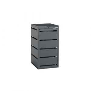 BIO Stefan® Dagobert Box pour poubelles 120L | Acier galvanisé | revêtement Robuste pour poubelles | Box pour poubelles, abri pour poubelles | utilisable comme boîte à Paquets (Bizibits sales GmbH, neuf)