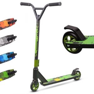 MEE GOO Trottinette freestyle Pro Freestyle avec roulements ABEC-10, planche en alliage léger avec roue en alliage d'aluminium, cadre pouvant supporter jusqu'à 100 kg pour skate park intermédiaire et (MEE GOO TECH, neuf)
