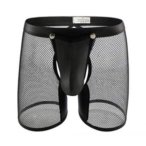 FEOYA Boxer Homme Sexy Boxer Transparent en Maille String Homme Sexy Slip Homme Transparent sous-vêtement Sexy Homme XL (GAOCHENGEU, neuf)