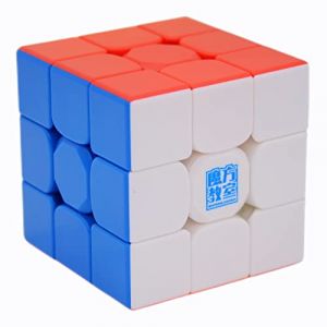 Bukefuno MoYu Super RS3M 2022 3 x 3 Cube magique magnétique MoYu Super RS3M Magnetic 3 x 3 x 3 2022 Magic Cube sans autocollant MFJS Puzzle Speed Cube RS3M (Bukefuno Cuber, neuf)