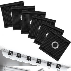 URAQT Crochet Auvent, 6pcs Accessoires Auvent RV, œillets de Passepoil pour Rail de Fixation, Diamètre 5/6 mm - 7/8 mm, pour Auvent de Tente, Camping, Caravane (HAPPYSALLER, neuf)