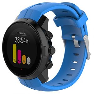 Yikamosi Compatible avec Suunto Ambit 3 Vertical Bracelets,libération Rapide Silicone Souple Fermoir en Acier Inoxydable Remplacement Bracelet pour Suunto Ambit 3 Vertical/Spartan Sport,Bleu (Yikamosi, neuf)