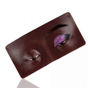 LUCKDANO Mod&egrave;le de Pratique du Tableau Peau R&eacute;aliste 3D pour les C&egrave;ches Fard &agrave; Paupi&egrave;res Mappage des Cils Sourcils avec D&eacute;butants L'huile Maquillage R&eacute;utilisable D'huile (BLACK) (Ladrim, neuf)