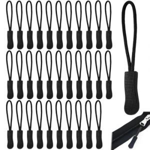 30 Pièces Fermeture Eclair Cordon, Tirette Cordons, Tirette de Remplacement, Etiquette de Fermeture à Glissière, Tirette Fermeture Eclair, pour Sacs à Dos de Vêtements, Valises (SENXING UOH LTD, neuf)