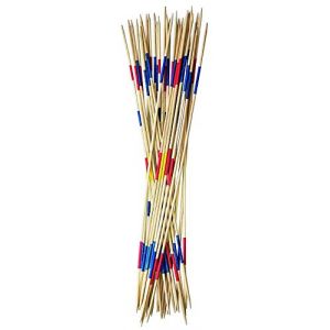 Jeu de Mikado géant XXL 90 cm Enfant - 31 Grands bâtons/Baguettes en Bois - Maxi Jeu Plein air Famille - Jardin (cavernedesjouets, neuf)