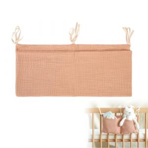 Sac Rangement pour Lit Bébé, Sac de Rangement Suspendu, Suspendu Organisateur de Couches, Organisateur Lit Bébé, Organiseur de Lit Suspendu pour Bébé, Sac de Rangement pour Chambre d'Enfant (LIN  YAMEIZI UK SHOP, neuf)
