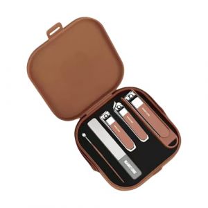 Ensemble de 5 outils de toilettage en acier inoxydable pour homme et femme (BoNanMu, neuf)