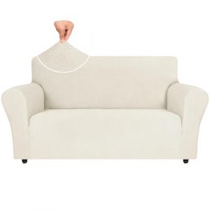 Ystyle Housse Canap&eacute; 2 Places avec Accoudoirs, Housse de Canape Extensible, Protection Canape Chien, Universelle Hiver Sofa Cover, Antid&eacute;rapante Housses de Canap&eacute;, Cr&egrave;me (YSTYLE HOME, neuf)