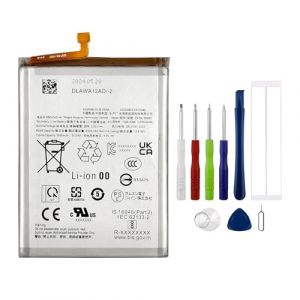 Swark Batterie de rechange EB-BA156ABY 4900 mAh compatible avec Samsung Galaxy A15 4G SM-A155F/5G SM-A156B Batterie de rechange avec jeu d'outils (Thinkmap EU, neuf)