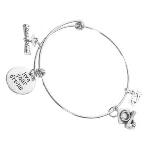 BESPORTBLE Bracelet de Remise de Dipl&ocirc;me 2024 Ajustable en Alliage de Zinc, Motif Toque de Dipl&ocirc;m&eacute; et Plaque Ronde, Accessoire pour Femmes, pour F&ecirc;tes et Saison des Remises de Dipl&ocirc;mes (Vinumar, neuf)