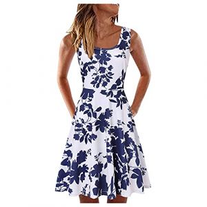 NNGOTD Robe Chemisier pour Femmes Manche Courte Robe Tunique Chic Col V Fluide D&eacute;contract&eacute;e Ample Couleur Unie T-Shirt Grande Taille Robe Maxi Longue Plage Robe De Soleil Fonds de Robe Femme (BAULMD（90% Big Promotion Without Discount Code ）, neuf)