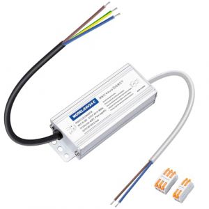 Karyoosi Transformateur LED 24V, LED Driver 24W, Alimentation 1A étanche IP67, Transfo 220V à 24V DC Pour l'éclairage Intérieur et Extérieur (chunzhiyuan, neuf)