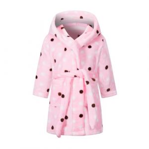 CuteOn Gar&ccedil;on Fille Robe de Chambre &agrave; Capuche en Flanelle Douce Robe de Nuit D&eacute;contract&eacute;e pour Enfants 2-3Y (Cute On, neuf)
