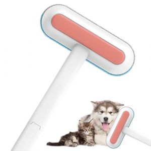 &Eacute;pilateur pour chien pour canap&eacute; - Brosse &agrave; poils r&eacute;utilisable avec long manche - Nettoyeur de peluches r&eacute;utilisable comme peigne &agrave; tapis pour coussins, meubles, v&ecirc;tements, carrelage (cangjunw, neuf)