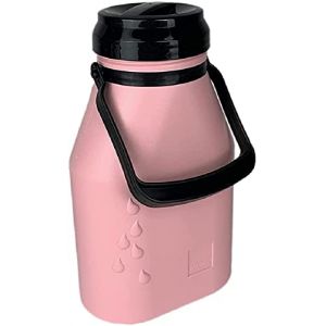 Metrox Bidon &agrave; lait 2l, &eacute;tanche, en plastique sans BPA et BPS, avec couvercle &agrave; visser, Rose (Metrox-Service, neuf)