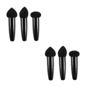CANIGHT Lot De 2 Éponges De Maquillage En Forme De Cœur 3 Pinceaux De Beauté (ZORIYOI, neuf)