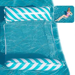 Yisscen Hamac Gonflable Piscine,Multifonction Hamac Flotteur Bouées et Matelas Gonflable Piscine,Transat Gonflable Piscine,Portable Bouee Piscine pour Enfants Adultes pour Plage Piscine(Bleu) (Yocuanh, neuf)
