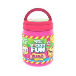 SLIMY Bucket Fun 800 g en Rose – Original Slimy Mega Slime – Jouet Amusant pour Enfants avec Slime dans Un Seau Extra Large, pâte à Modeler élastique comme Cadeau pour Enfants (de 3 Ans) (TackToys, neuf)