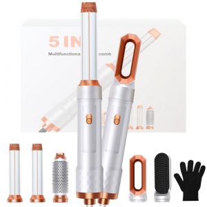 Brosse Soufflante 5 en 1 Airbrush 5 en 1, Seche Cheveux 5 en 1 Air Styler 5 en 1 Avec Seche Cheveux Boucleur, Brosse Souflante, Sèche Cheveux, Air Brush 5 en 1 (YITUYI, neuf)