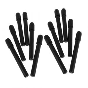 TOGEVAL 12 Pièces rallonge de crayon à sourcils extension de crayon à sourcils charpentier Noir (BOBOLING, neuf)