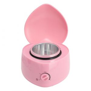 Kit d'épilation à la cire, doublure intérieure en acier inoxydable, chauffe-cire unique en forme de cœur, mini appareil de chauffage de cire portable facile à utiliser (Liwords, neuf)