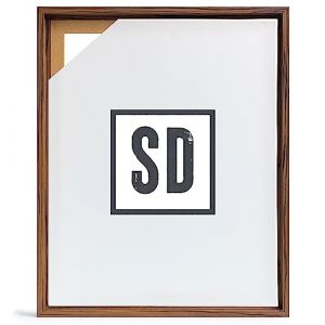 Stallmann Design Cadre à joint d'ombre pour châssis | 36x49 cm | Noyer | MDF cadre pour toiles avec effet de profondeur | avec accessoires de montage | Cadre sans verre ni dos d'âne (Stallmann Design, neuf)