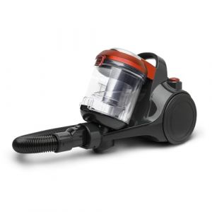 H.Koenig Aspirateur sans Sac cyclonique STC58, Aspirateur Traineau, Silencieux, Puissant 850 W, Capacité 2,5L, Compact et Léger pour Sols Durs, Tapis et Animaux, Filtre HEPA12, Rouge (HomeHome by A, neuf)