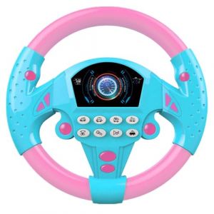 Eoixuqba 20x20cm Jouets De Volant Pour Enfant, Volant Voiture Enfant Avec Lumi&egrave;re Et Son, Jouet Copilote De Volants Rotation &Agrave; 360&deg;, Simulateur Conduite Volants, Jouet &Eacute;ducatifs Pour Gar&ccedil;ons Et Filles (LiLiNiNiii, neuf)