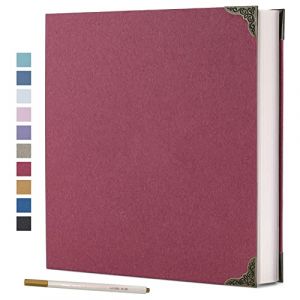 Vienrose Album Photo Autocollant de 40 Pages avec Couverture en Carton et Kit de Scrapbooking &agrave; 3 Anneaux pour Mariage B&eacute;b&eacute; Famille Voyage (Vienrose EU, neuf)