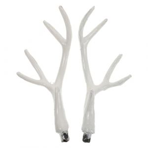 FOMIYES 1 Paire D'Accessoires En Bois De Cerf Faux Bois De Cerf -Tête En Bois De Cerf Ornements En Bois De Cerf Mini Bois De Cerf Pour L'Artisanat -Tête En Bois De (Family&Personal, neuf)