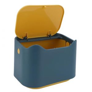 ASHATA Petit Bac à Litière pour Chat, Couvercle de Joint de Presse Hermétique Poubelle de Merde de Chat, Conteneur de Déchets d'animal Familier Compact de Contrôle D'odeur pour la (eboxer eu, neuf)