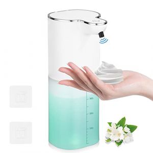 JOFLVA Distributeur de Savon Automatique, 400ml Distributeur Savon Automatique Mural, avec USB Rechargeable, IPX5 &eacute;tanche sans Contact Distributeur Savon,Convient pour la Cuisine, la Salle de Bain (DALIN DIVIZION S.R.L., neuf)