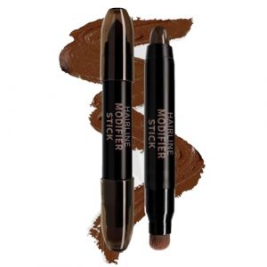 Racines Cheveux Stick, Poudre Texturisante Cheveux, Poudre Densifiante Cheveux Homme Et Femme, Poudre Cheveux Waterproof, Grey Hair Coverage Touch Up, Hairline Concealer For Women & Men (Marron clair) (sSaangiAO, neuf)