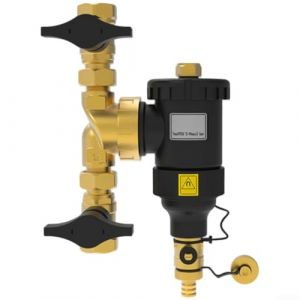 Filtre magn&eacute;tique de chaudi&egrave;re, filtre de chauffe-eau central magn&eacute;tique avec capture de la rouille et des s&eacute;diments, vanne de vidange marche/arr&ecirc;t pour CVC pour chaudi&egrave;res (DN25/2,5 cm femelle) (LuckCharm, neuf)