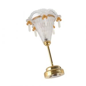Chandelier de Maisons de Poup&eacute;e, Lumi&egrave;res Accessoires de Maison de Poup&eacute;e pour Lampe de Plafond de avec 5 Bougies LED Mini Lustre en Cristal Suspendu 1/12 &agrave; l'&eacute;chelle Vive D&eacute;corative pour (Shanbora, neuf)