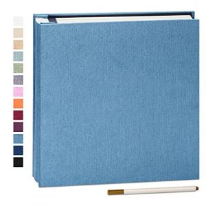 Yopih Album Photo Adh&eacute;sif avec 40 Pages 10X15 Lin en Tissu Couverture Scrapbooking DIY Photo Album Sauver B&eacute;b&eacute; Croissance Mariage Voyage Famille Cadeau (YCTX, neuf)