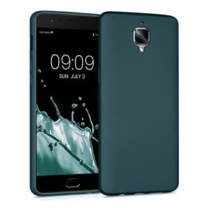kwmobile Housse Compatible avec OnePlus 3 / 3T Coque - Housse de t&eacute;l&eacute;phone Protection Souple en TPU - p&eacute;trole m&eacute;tallique (SX-Commerce, neuf)