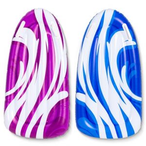 JOYIN Lot de 2 Planches de Bodyboard gonflables pour toboggans Aquatiques, Bodyboard pour glissières, Flottant pour Piscine, Jouet Aquatique d'été pour Enfants et Tout-Petits (Bleu, Violet) (Joyin Direct, neuf)